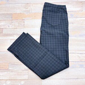 REITMANS Grey and black plaid straight leg pants | Office classic | Size 15